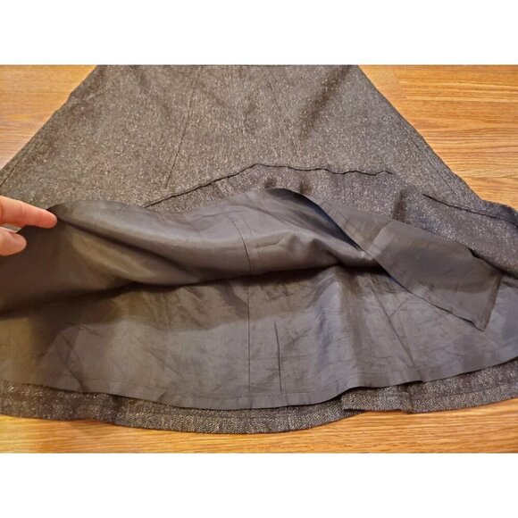 Ann Taylor Loft A-Line Skirt Midi Women Size 8 Wool Blend Business Office Career - Picture 7 of 8